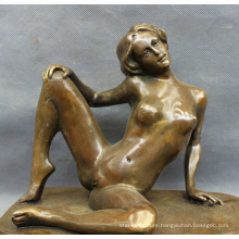 Factory cast bronze copper hot sexy arabic nude girl statue naked lady figure sculpture